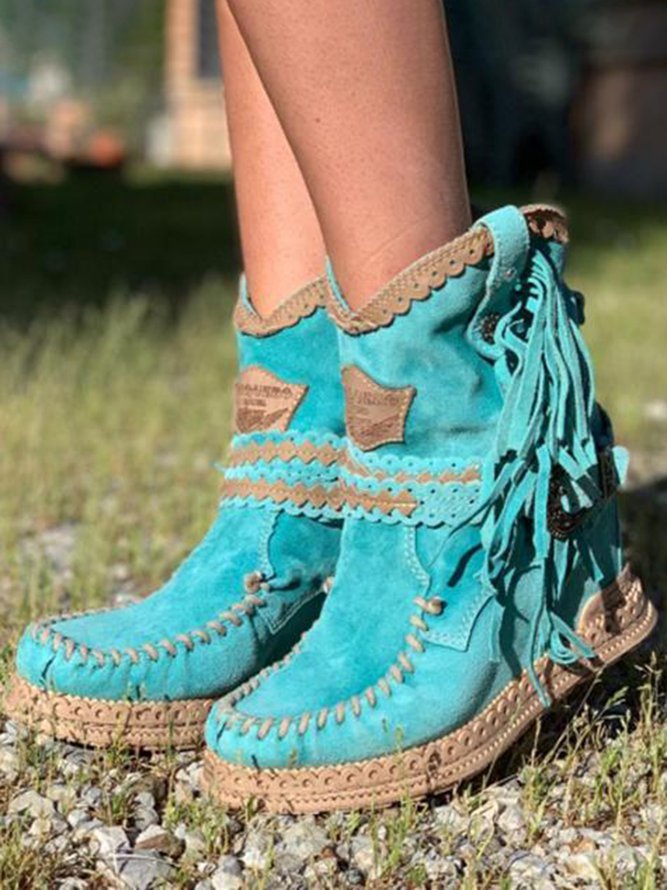 CD | Boho franjuri cizme western