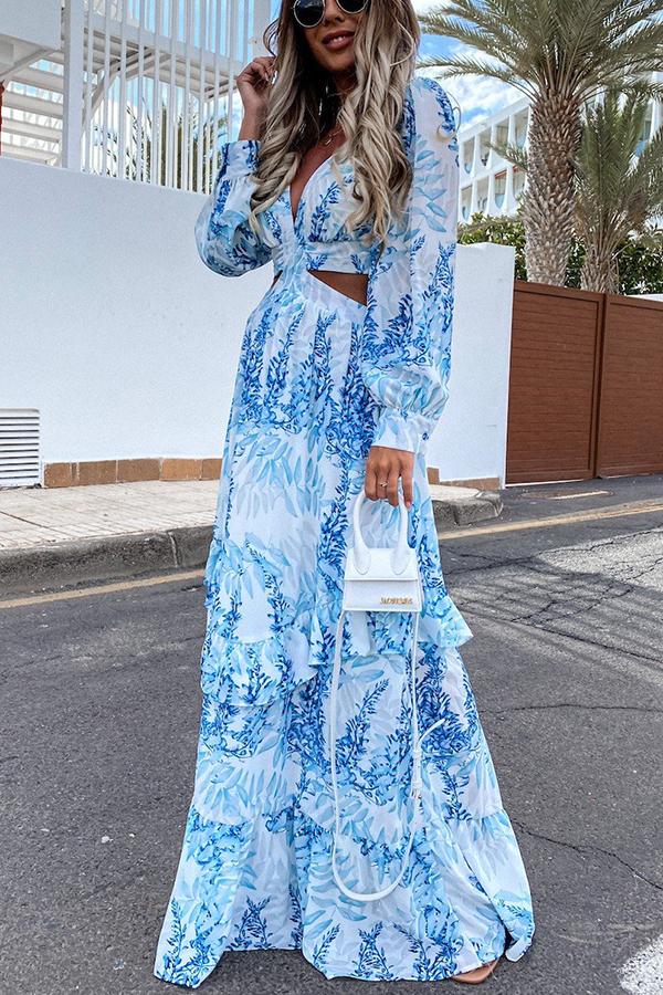 CD | Rochie maxi cu decolteu