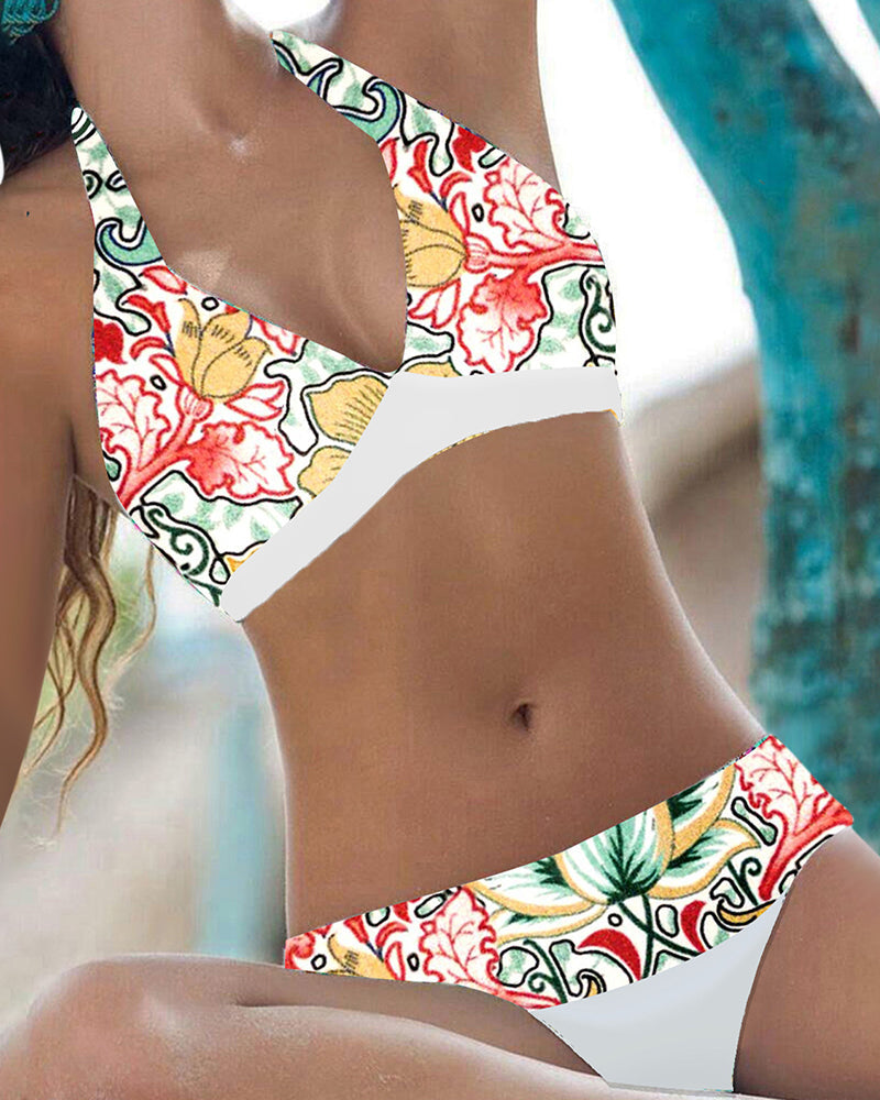 CD | Set bikini cu model floral