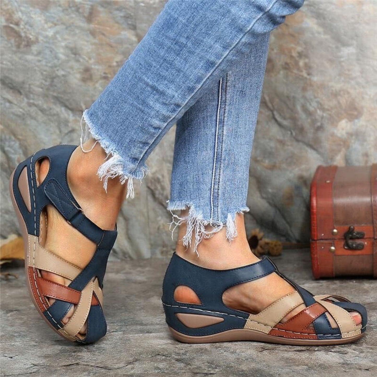 CD | Sandale pentru femei cu toc wedge