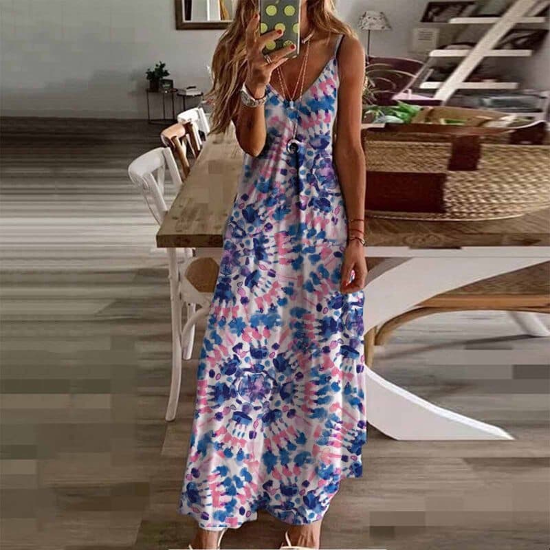 CD | Moda rochie maxi fără mâneci