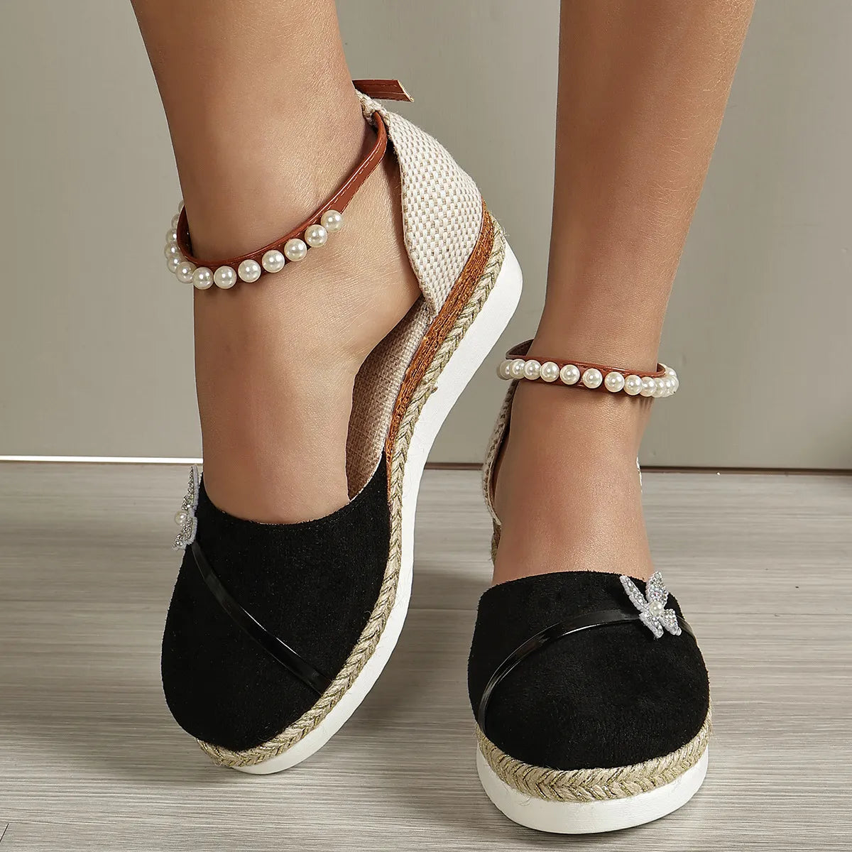 CD | Sandale Wedge cu arc pentru femei