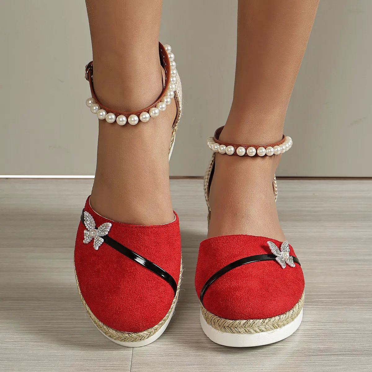 CD | Sandale Wedge cu arc pentru femei