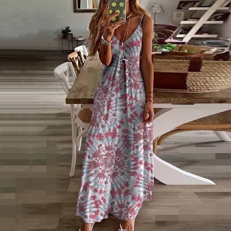 CD | Moda rochie maxi fără mâneci
