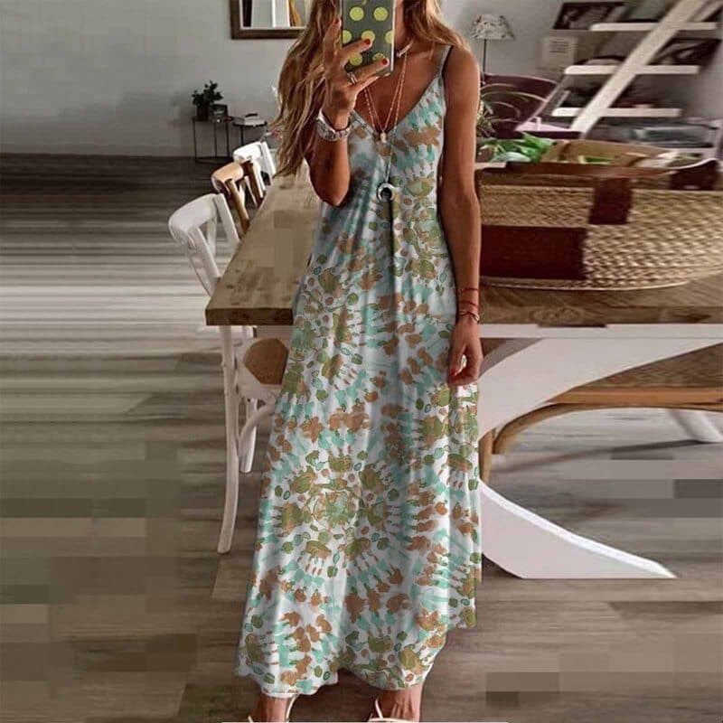 CD | Moda rochie maxi fără mâneci