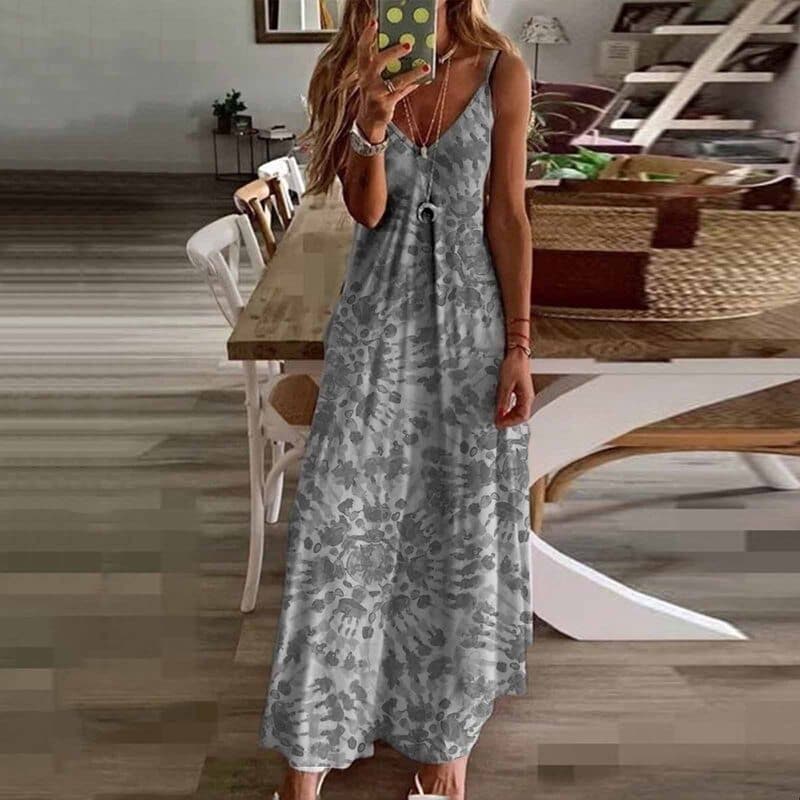 CD | Moda rochie maxi fără mâneci
