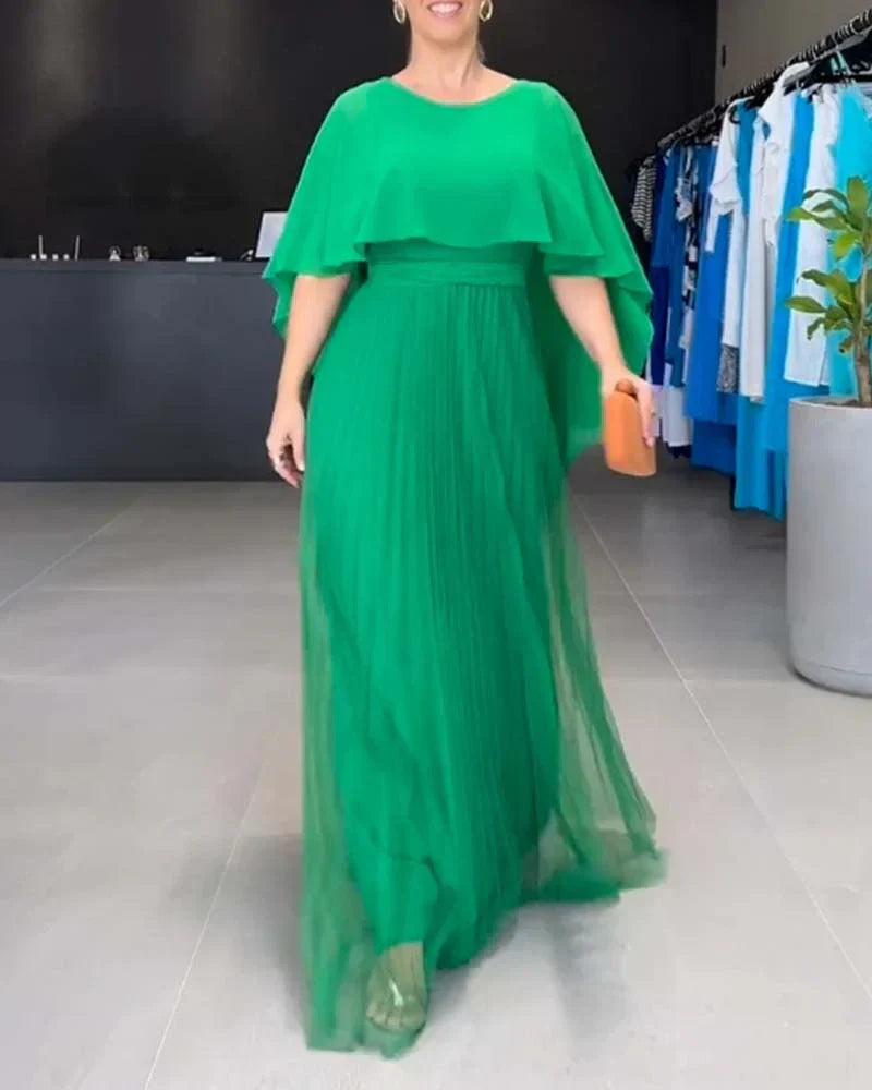 CD | Rochie lungă elegantă cu decolteu rotund