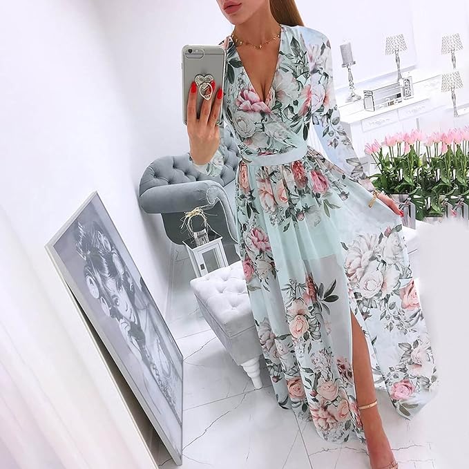 CD | Rochie boho elegantă cu mâneci lungi