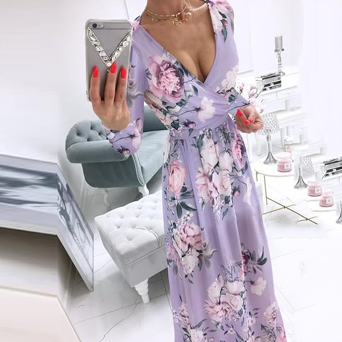 CD | Rochie boho elegantă cu mâneci lungi