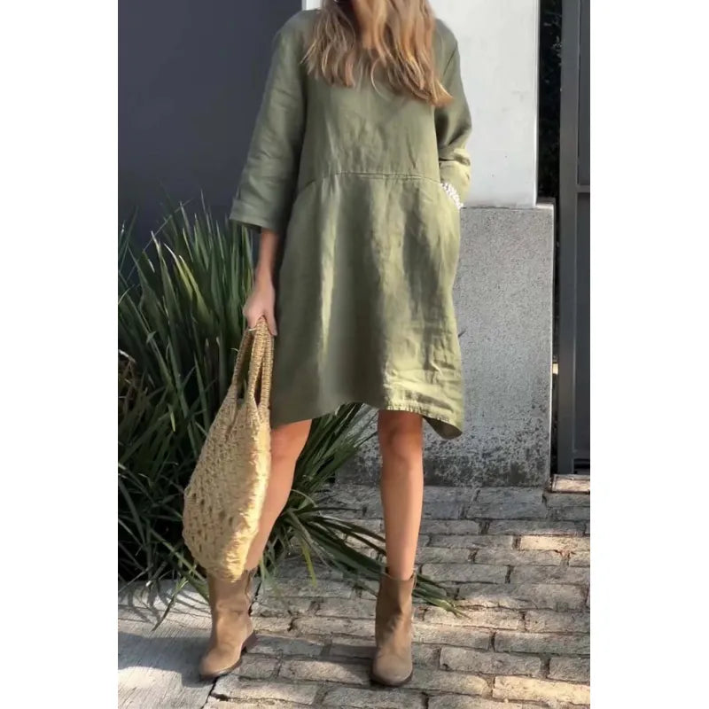 CD | Rochie mini casual cu buzunare