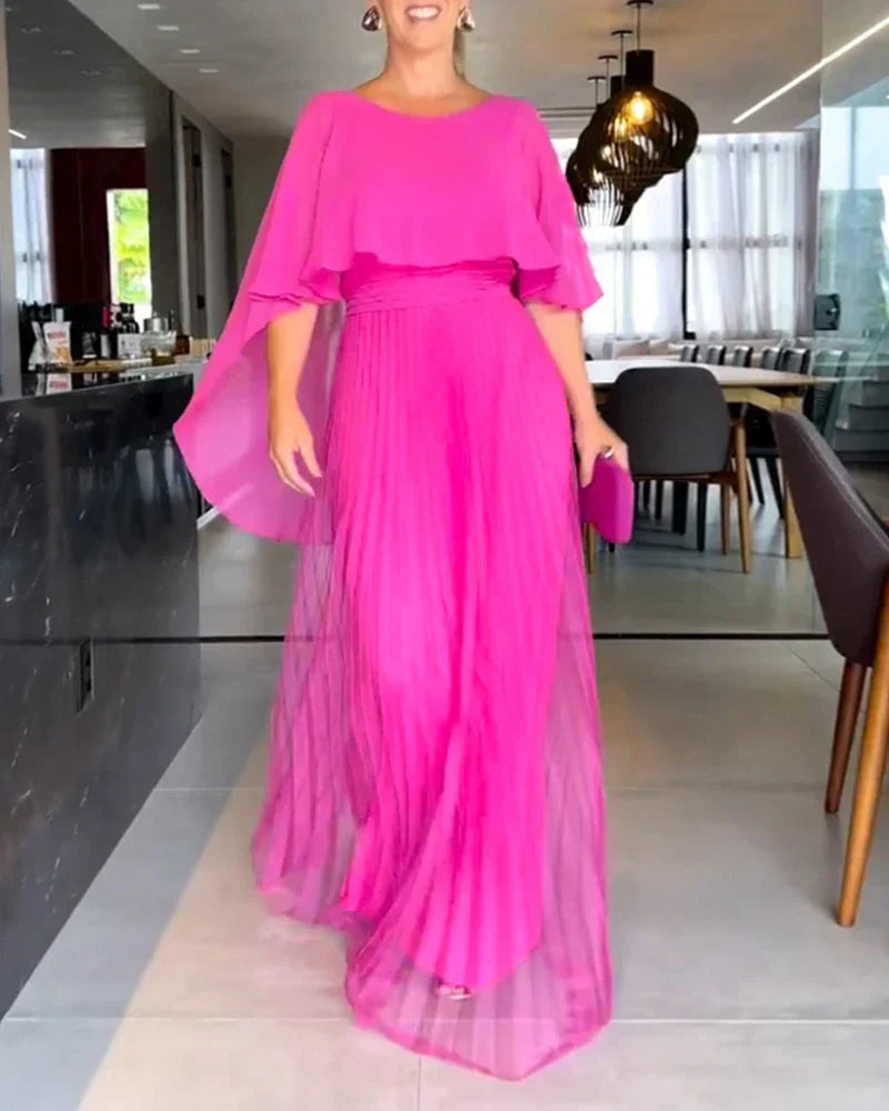 CD | Rochie lungă elegantă cu decolteu rotund