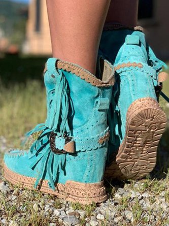 CD | Boho franjuri cizme western