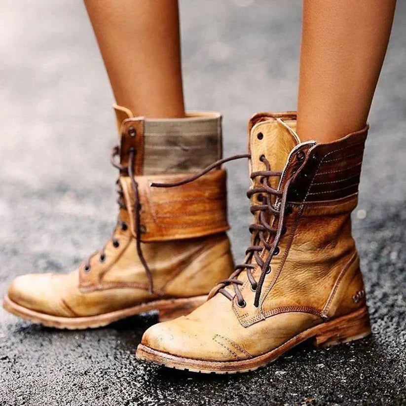 CD | Vintage Lace-up Combat Boots
