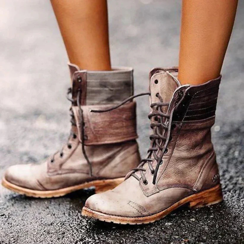 CD | Vintage Lace-up Combat Boots