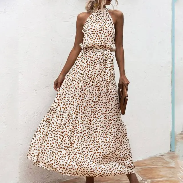 CD | Rochie maxi fără bretele cu imprimeu floral