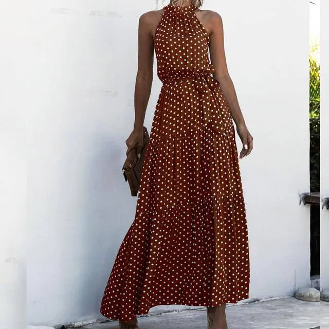 CD | Rochie maxi fără bretele cu imprimeu floral