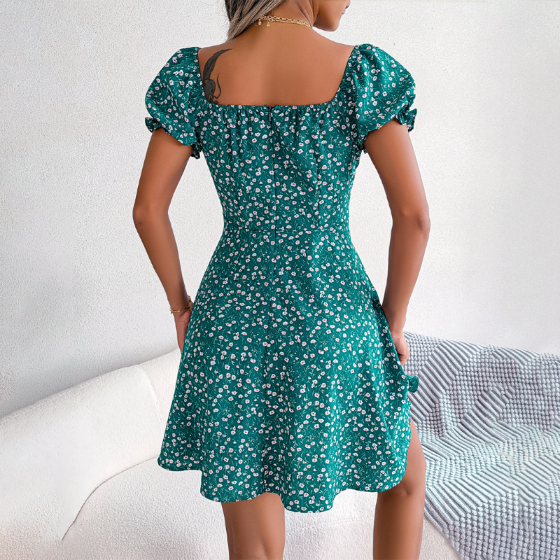 CD | Rochie mini de vară decolorată