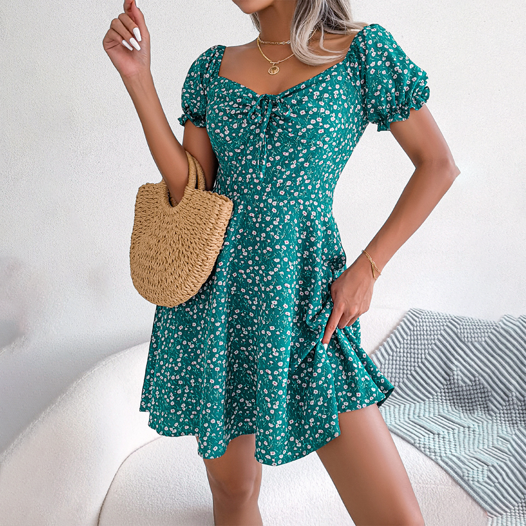 CD | Rochie mini de vară decolorată