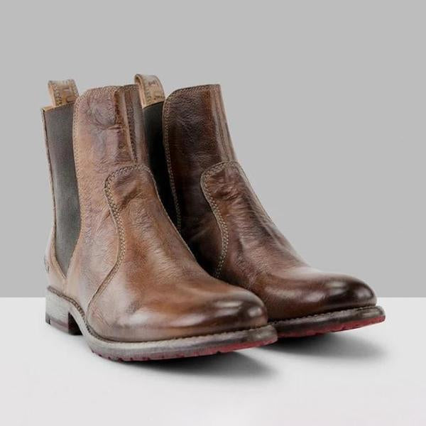 CD | Botine pentru femei din piele în stil vintage
