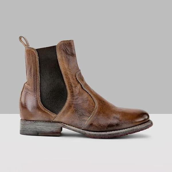 CD | Botine pentru femei din piele în stil vintage