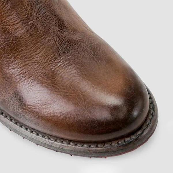 CD | Botine pentru femei din piele în stil vintage