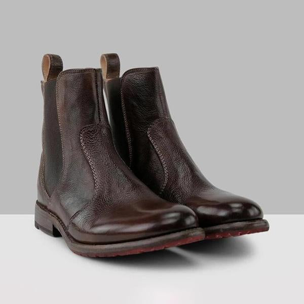 CD | Botine pentru femei din piele în stil vintage