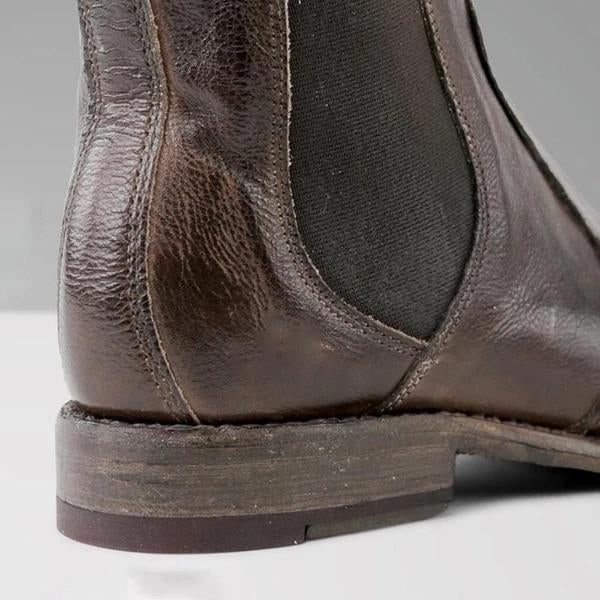 CD | Botine pentru femei din piele în stil vintage
