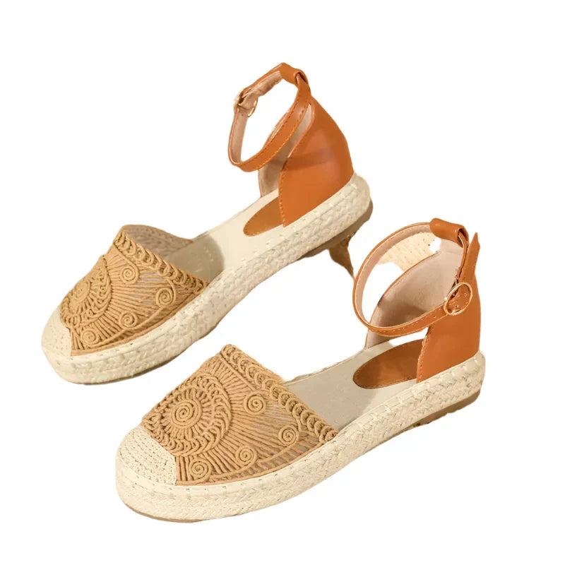 CD | Doamnelor Sandale de vară cu curea de gleznă Boho