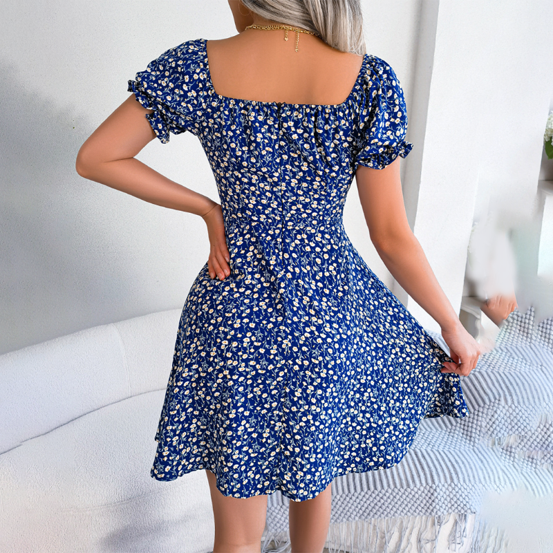 CD | Rochie mini de vară decolorată