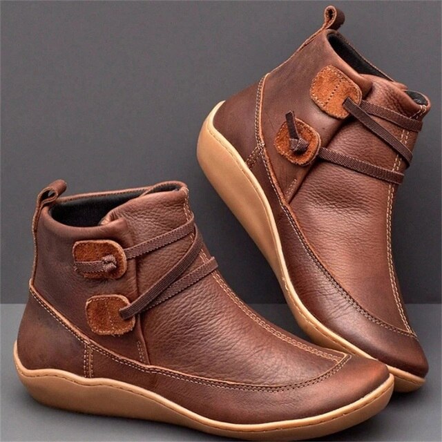 CD | Casual piele catarama cizme