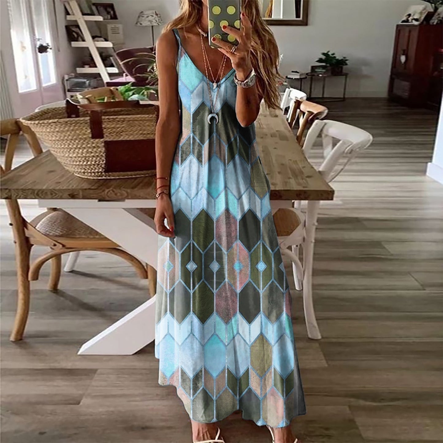CD | Rochie maxi elegantă pentru plajă