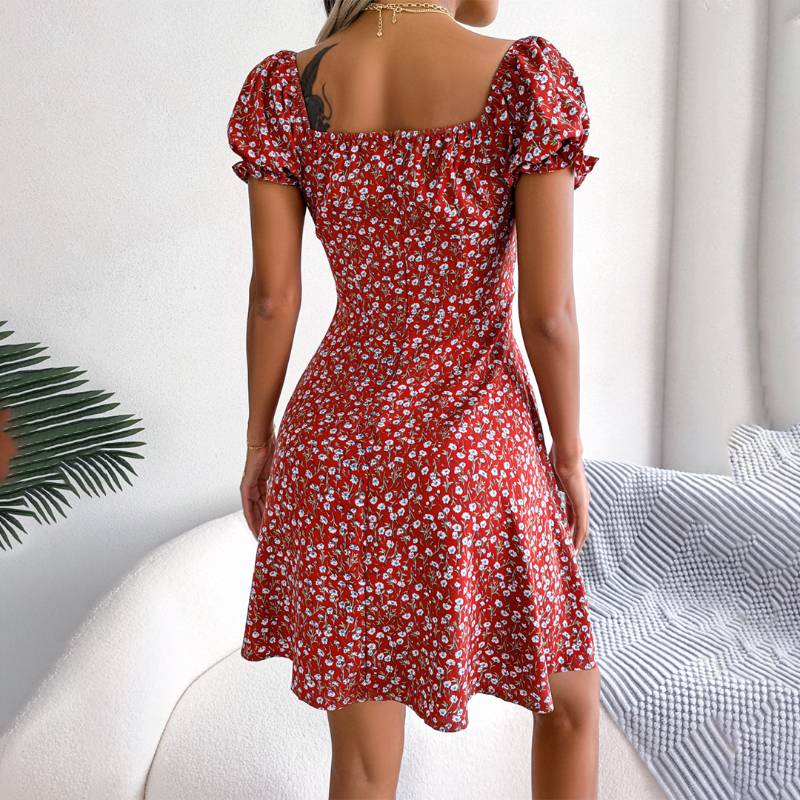 CD | Rochie mini de vară decolorată