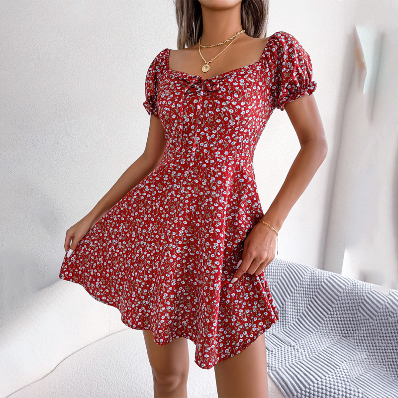CD | Rochie mini de vară decolorată