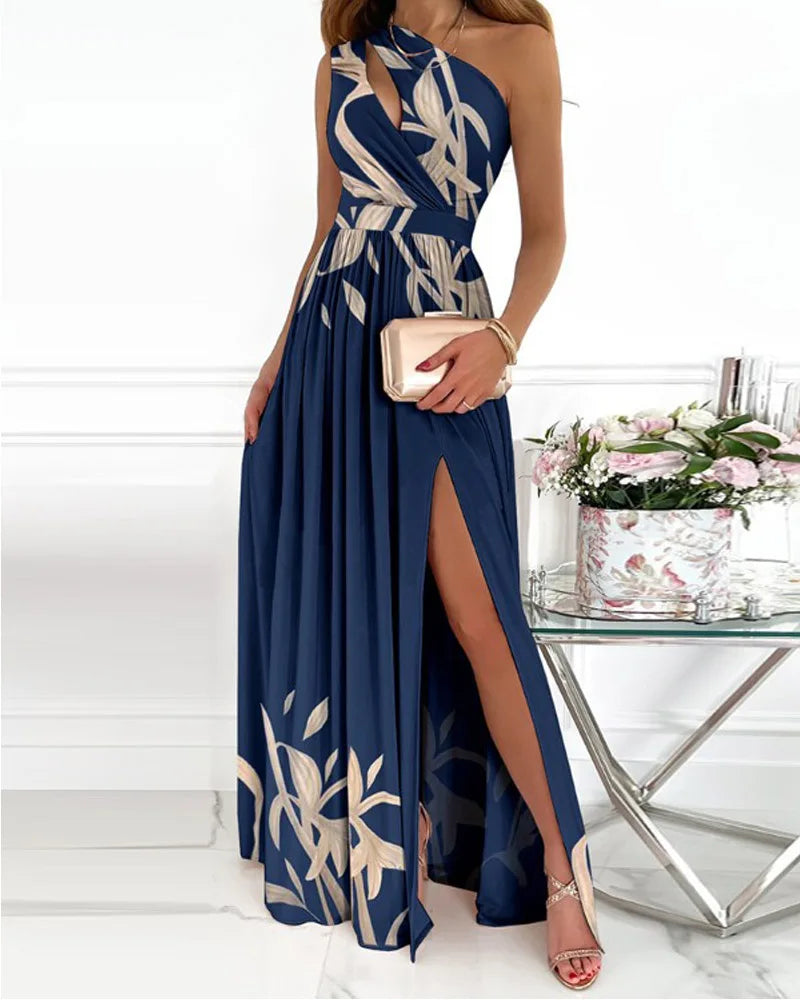CD | Rochie maxi elegantă cu un umăr