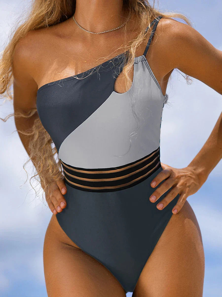 CD | Bikini costum de baie pentru femei tesatura panou patchwork corp