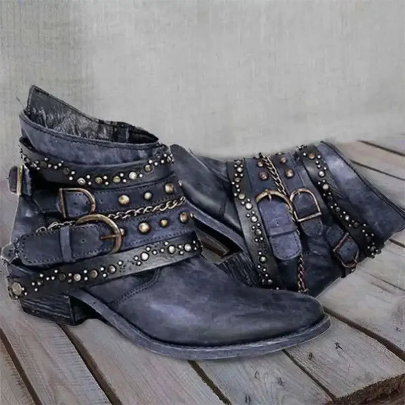 CD | Cizme de gleznă cu crampoane Rockstar Chic