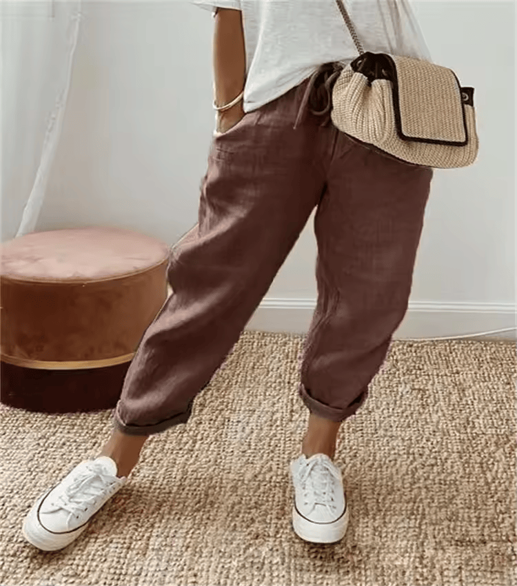 CD | Pantaloni jogger casual cu cordon