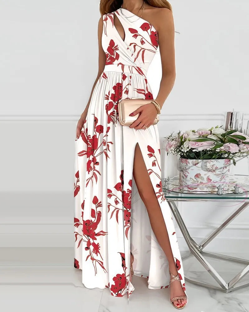 CD | Rochie maxi elegantă cu un umăr