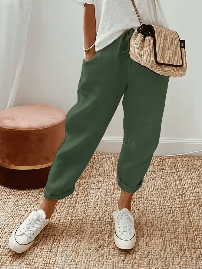 CD | Pantaloni jogger casual cu cordon