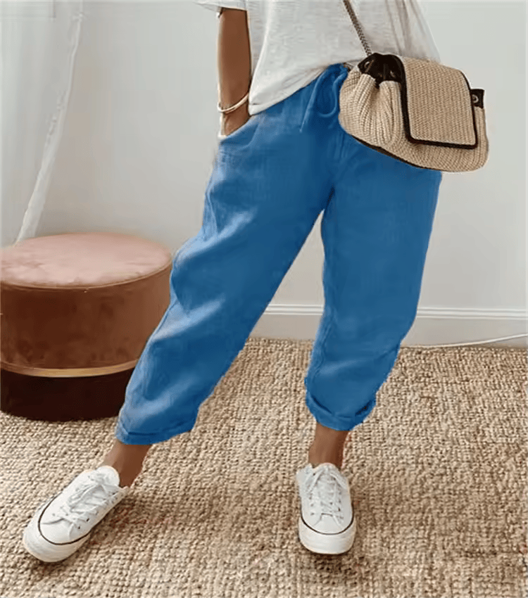 CD | Pantaloni jogger casual cu cordon
