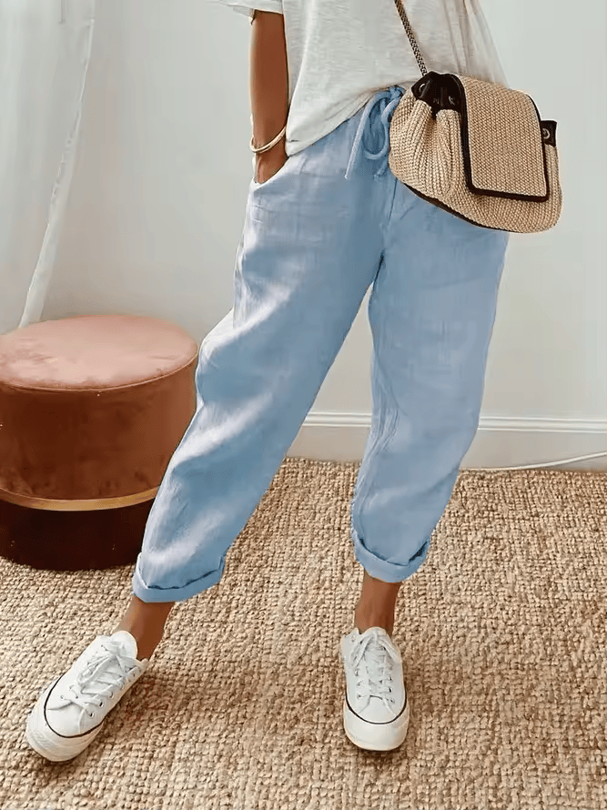 CD | Pantaloni jogger casual cu cordon