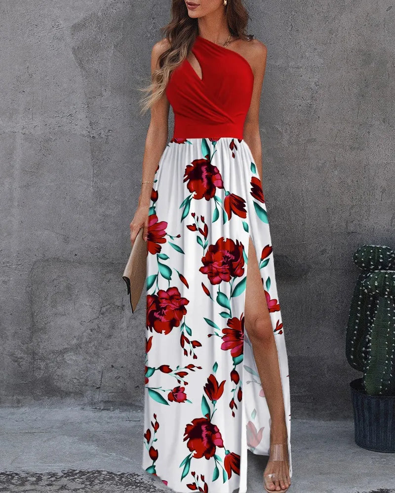 CD | Rochie maxi elegantă cu un umăr