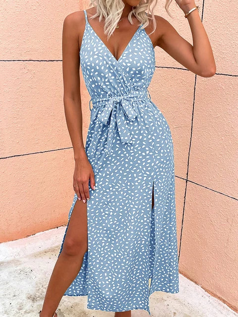 CD | Rochie lungă de vară cu imprimeu floral