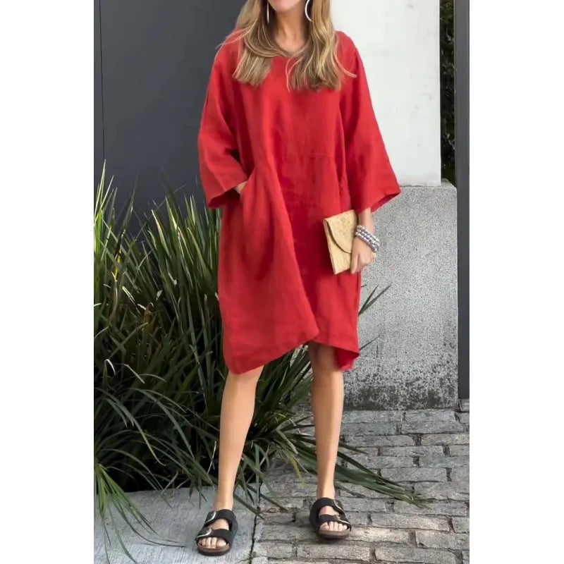 CD | Rochie mini casual cu buzunare