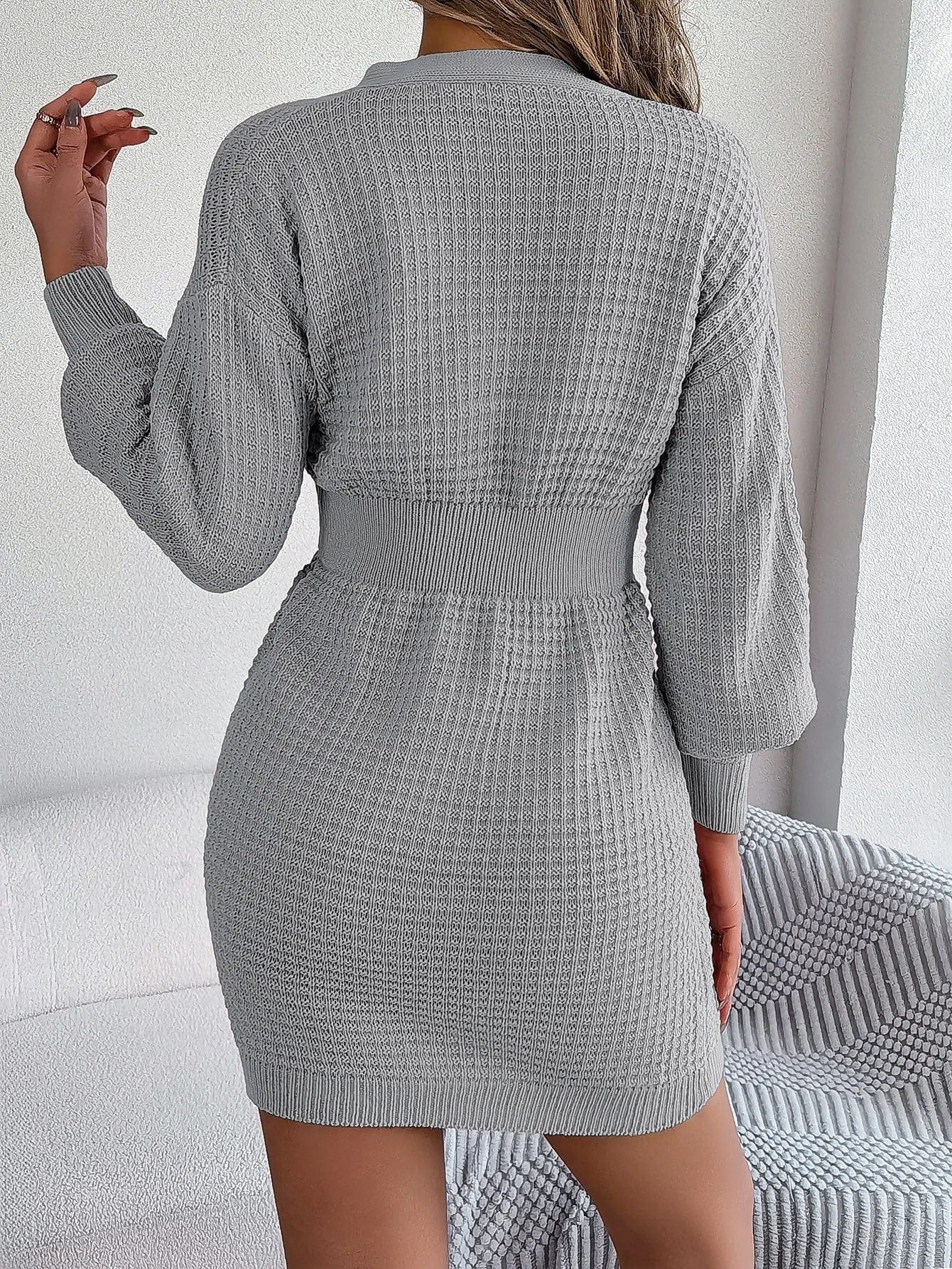 CD | Rochie mini tricot slim