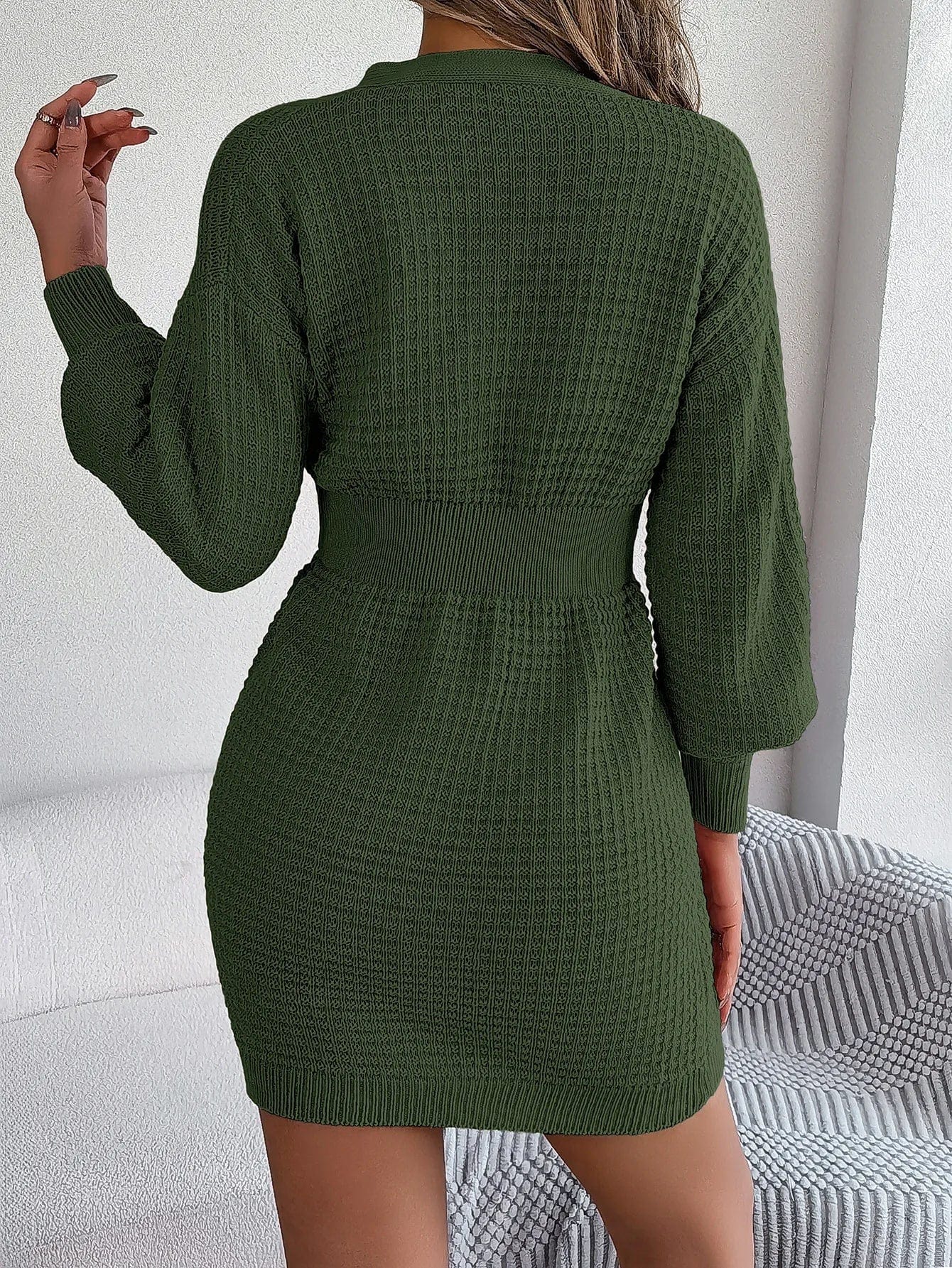 CD | Rochie mini tricot slim
