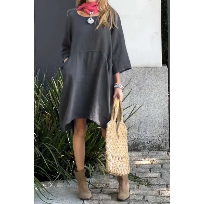 CD | Rochie mini casual cu buzunare