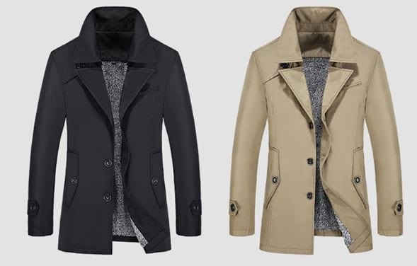 CD | Bărbați de moda trench coat