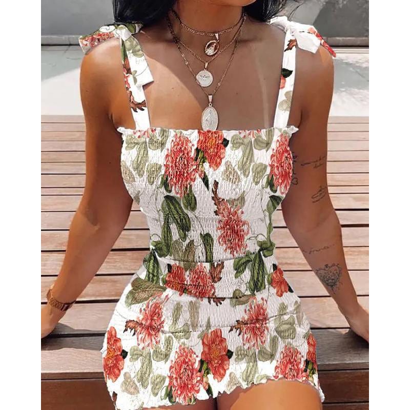 CD | Mini rochie fără mâneci Flower