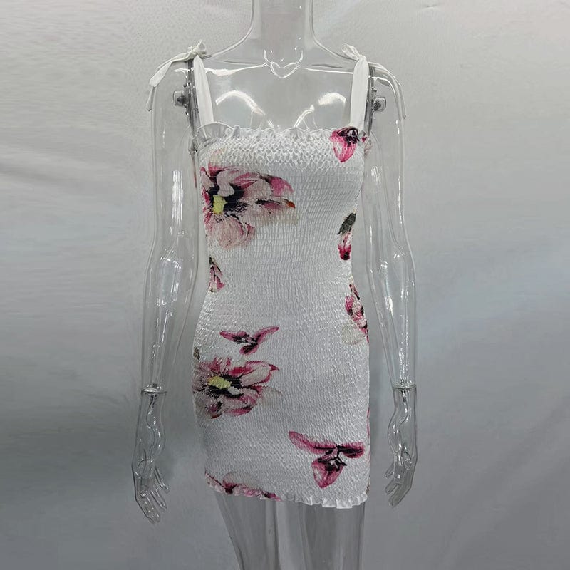 CD | Mini rochie fără mâneci Flower